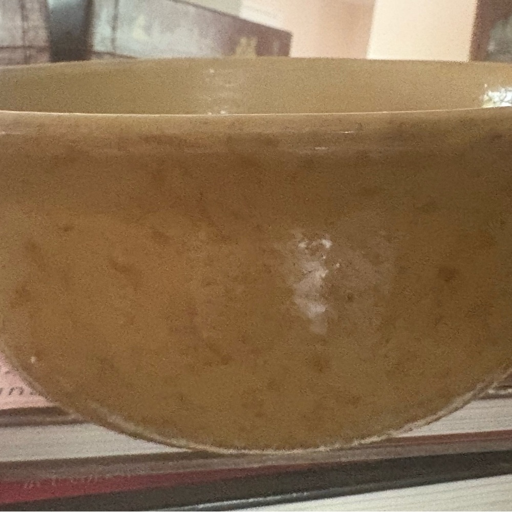 Vintage 7.25 Yellow-ware Sponge ware Bowl